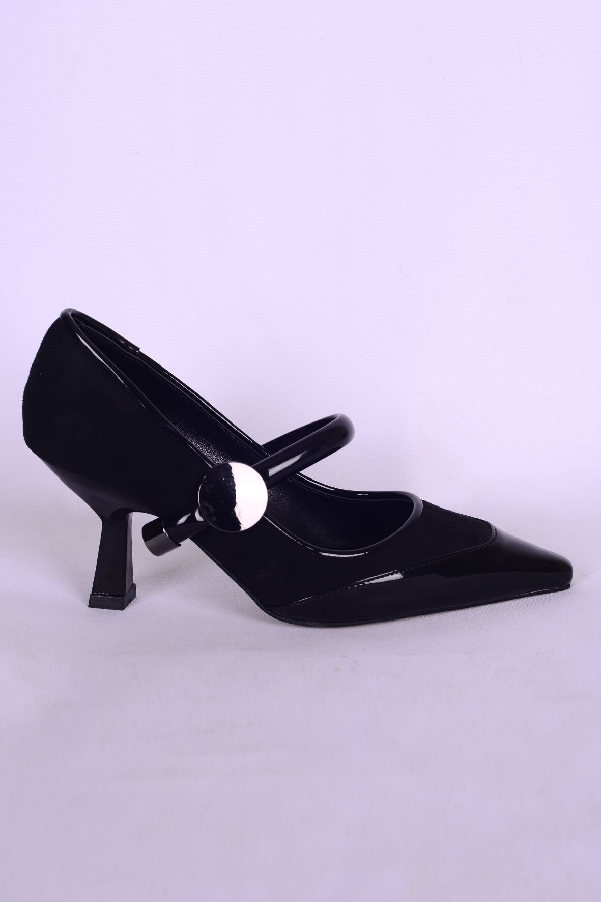 Kuum K702653 EXCLUSIVE Siyah Rugan Kadın Topuklu Ayakkabı