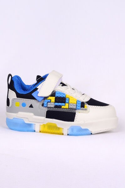 Walkway Legos Siyah-Beyaz Bebek Işıklı Sneaker