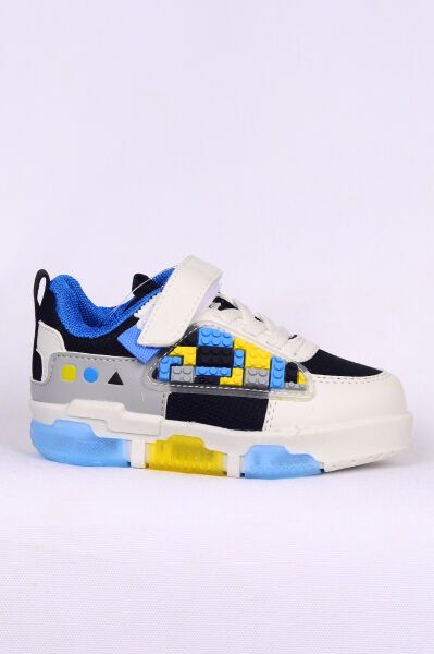 Walkway Legos Siyah-Beyaz Bebek Işıklı Sneaker