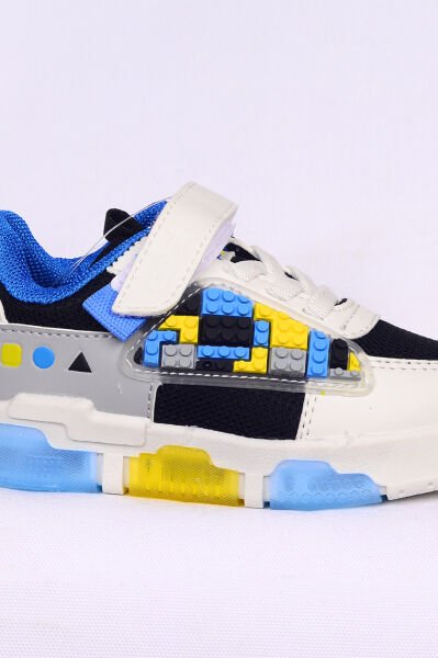 Walkway Legos Siyah-Beyaz Bebek Işıklı Sneaker