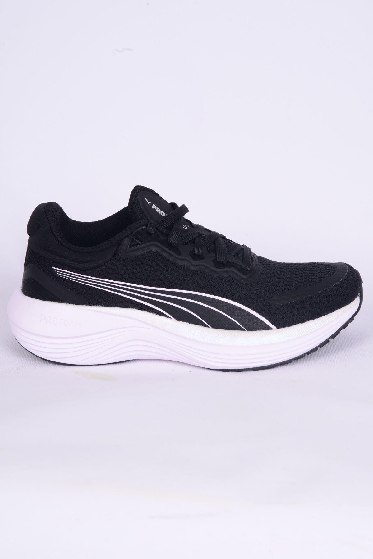 Puma 378776-13 Scend Pro Fileli Yüksek Taban Rahat Ortopedik Taban Esnek Hafif Siyah-Beyaz Günlük Unisex Spor Ayakkabı