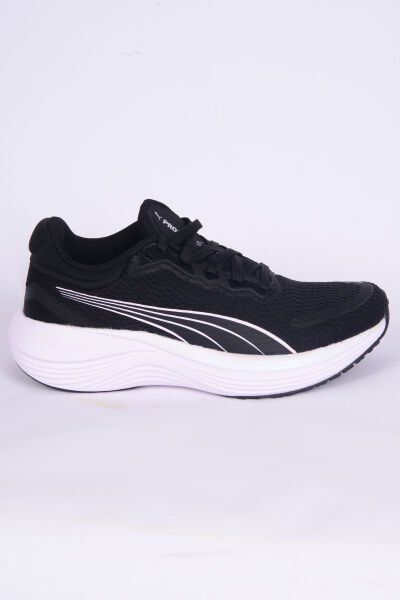 Puma 378776-13 Scend Pro Fileli Yüksek Taban Rahat Ortopedik Taban Esnek Hafif Siyah-Beyaz Günlük Unisex Spor Ayakkabı