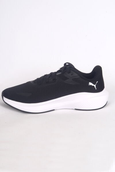 Puma 379437-01 Skyrocket Lite Fileli Rahat Ortopedik Taban Beyaz Topuk Desenli Esnek Hafif Siyah Günlük Erkek Spor Ayakkabı