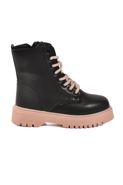 Walkway Ayk's Dale 05 F Siyah-Pudra Bağcıklı Fermuarlı Çocuk Bot