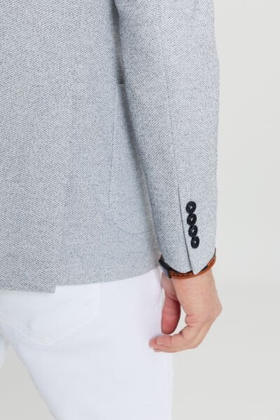 Altınyıldız ACE004252054 İndigo Erkek Astarsız Slim Fit Ceket