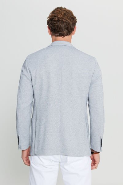 Altınyıldız ACE004252054 İndigo Erkek Astarsız Slim Fit Ceket