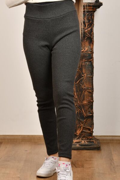 Hnc&Donna 69-6234 Antrasit Kadın Beli Lastikli Tayt