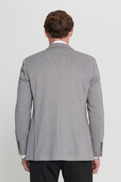 Altınyıldız ACE004252056 Vizon Erkek Astarsız Slim Fit Ceket