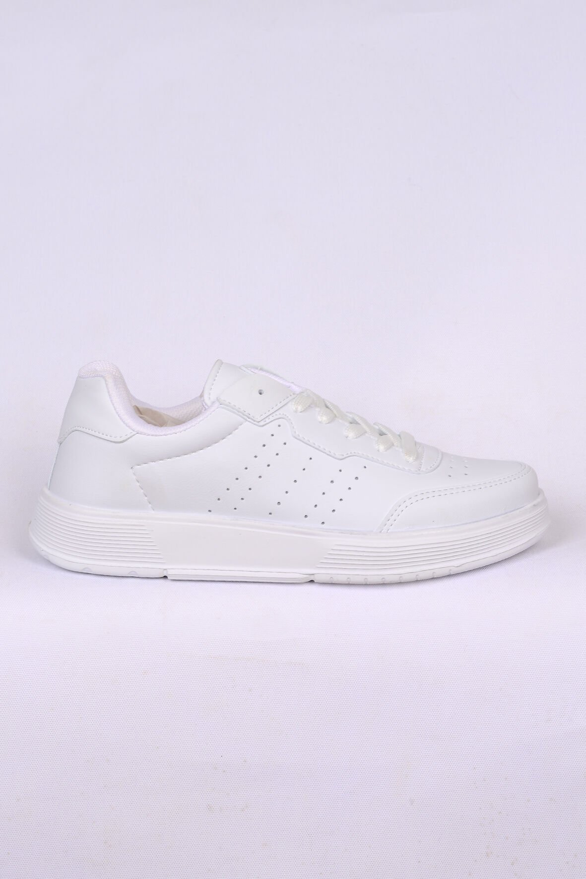 Walkway 158 G Beyaz Kadın Bağcıklı Spor Ayakkabı