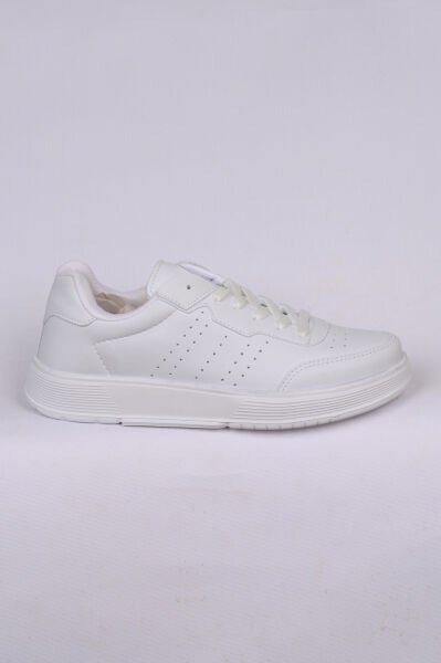Walkway 158 G Beyaz Kadın Bağcıklı Spor Ayakkabı