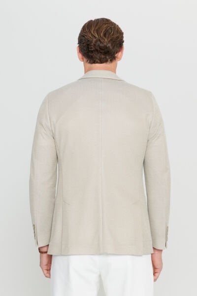 Altınyıldız ACE004252058 Bej  Erkek Astarsız Slim Fit Ceket