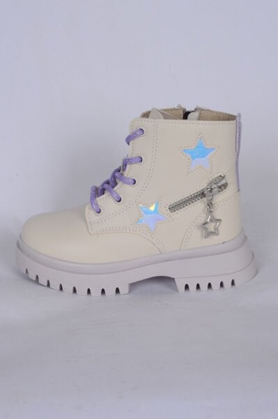 Walkway Pepino 1525 P Bej-Lila  İçi Polarlı Kız Çocuk Bot