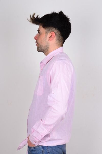 Wrangler W231039611 Pembe Uzun Kollu Erkek Gömlek