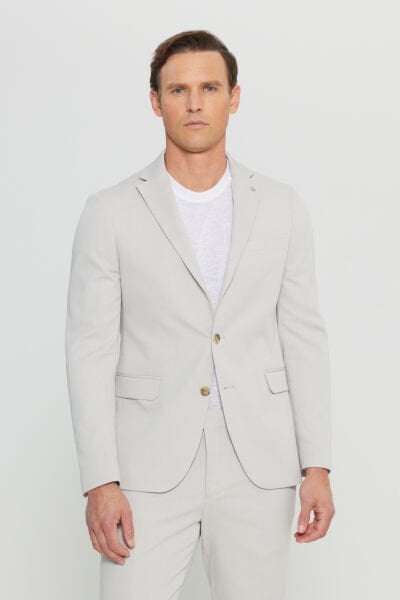 Altınyıldız ACE030252248 Bej Erkek Slim Fit Takım Elbise
