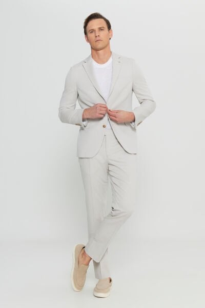 Altınyıldız ACE030252248 Bej Erkek Slim Fit Takım Elbise