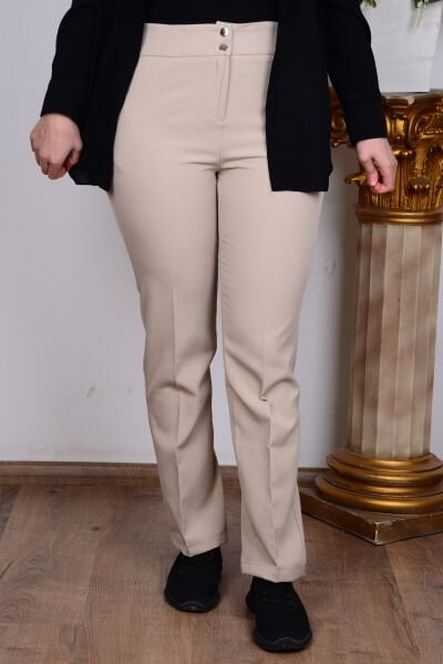 Armine 23KTD201 Bej Kadın Kumaş Pantolon