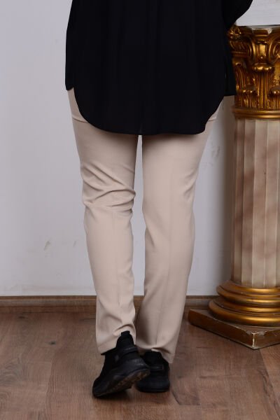 Armine 23KTD201 Bej Kadın Kumaş Pantolon