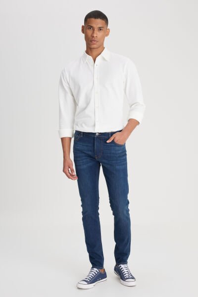 Lee L70700024381 Mavi Erkek Dare Pamuklu Straight Fit Cepli Esnek Jean Denim Kot Pantolon