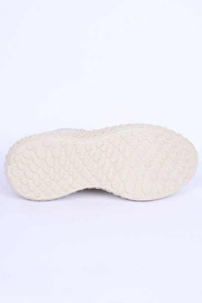 Pierre Cardin 30680 Fileli Rahat Taban Esnek Bej Günlük Kadın Spor Ayakkabı