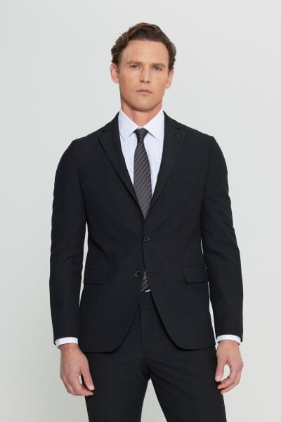 Altınyıldız ACE030252249 Siyah Erkek Slim Fit Takım Elbise