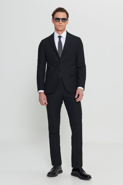 Altınyıldız ACE030252249 Siyah Erkek Slim Fit Takım Elbise