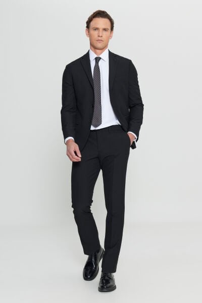 Altınyıldız ACE030252249 Siyah Erkek Slim Fit Takım Elbise