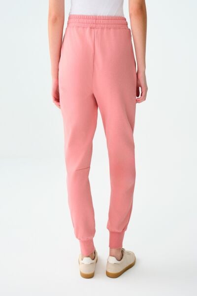 Loft 2038218 Pembe Kadın Belden Lastikli İp Detaylı Gizli Cepli Eşorfman Altı