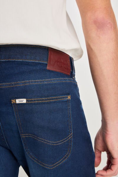 Lee L71900037381 Mavi Erkek Luke Slim Fit Dar Kesim Pamuklu Esnek Jean Denim Pantolon