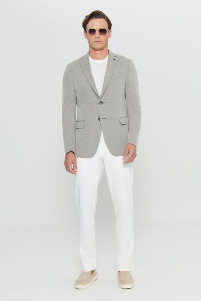 Altınyıldız ACE004252057 Haki Erkek Astarsız Slim Fit Ceket