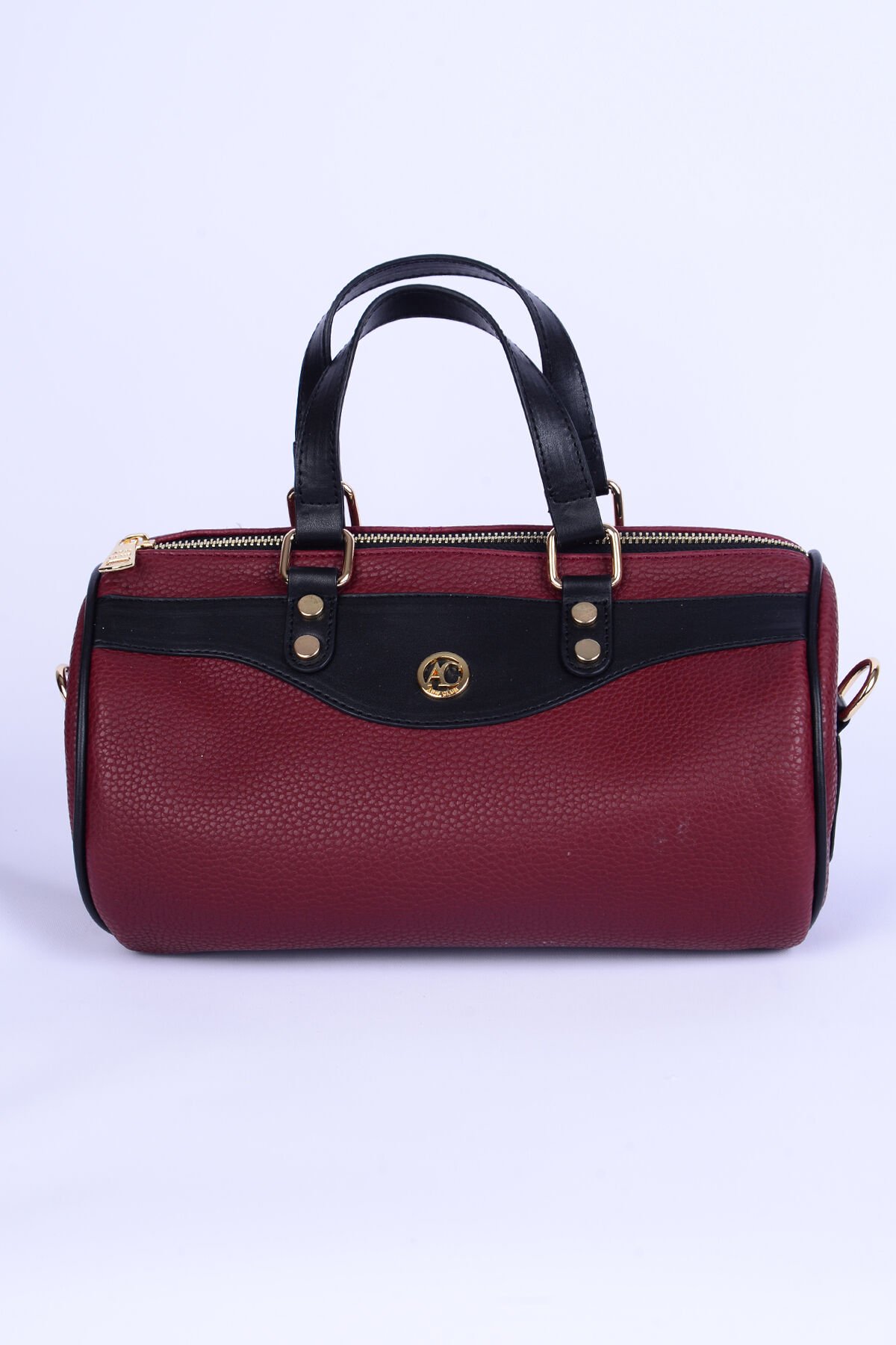 Armine Club 23AC003 Bordo Kadın Detaylı Deri Çanta