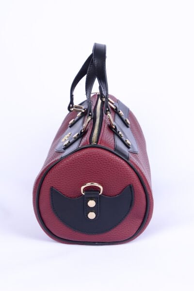 Armine Club 23AC003 Bordo Kadın Detaylı Deri Çanta