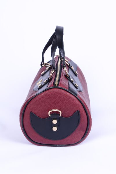Armine Club 23AC003 Bordo Kadın Detaylı Deri Çanta