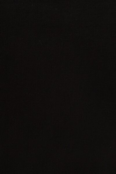 Loft 2038207 Siyah Kadın Kanguru Cepli Kapüşonlu İp Detaylı Sweat