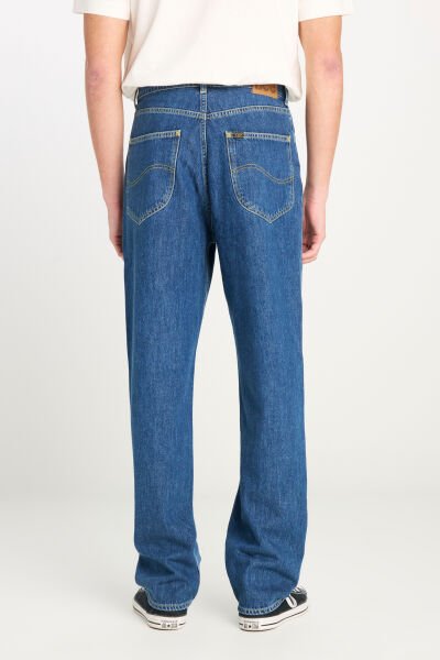 Lee L70E00001381 Mavi Erkek %100 Pamuk Asher Loose Fit Geniş Kesim Geniş Paça Jean Denim Pantolon