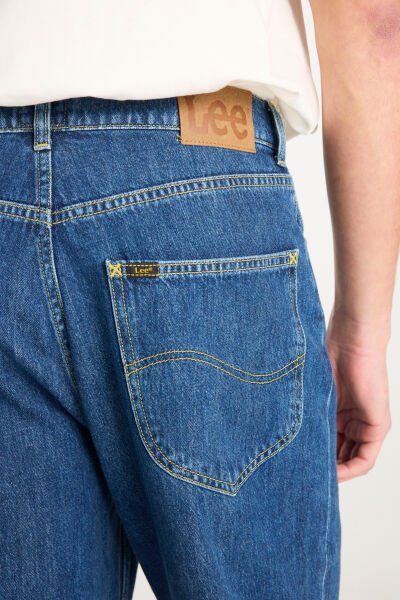 Lee L70E00001381 Mavi Erkek %100 Pamuk Asher Loose Fit Geniş Kesim Geniş Paça Jean Denim Pantolon