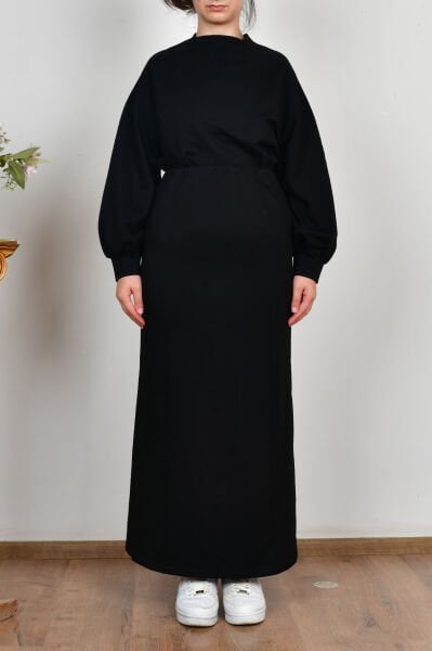 Allday B62087A0 Siyah Kadın Pamuklu Kalem Etek