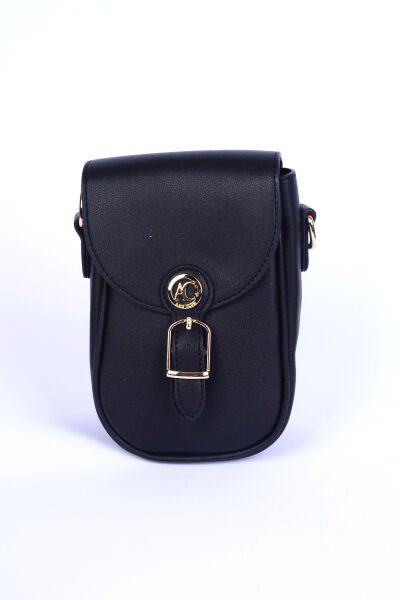 Armine Club ARM1034 Siyah Kadın Detaylı Deri Çanta