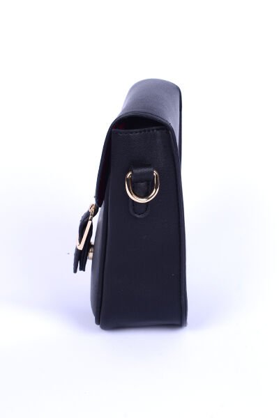 Armine Club ARM1034 Siyah Kadın Detaylı Deri Çanta