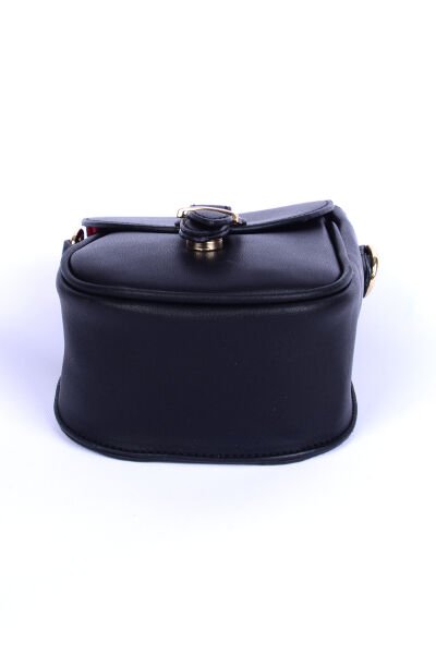 Armine Club ARM1034 Siyah Kadın Detaylı Deri Çanta