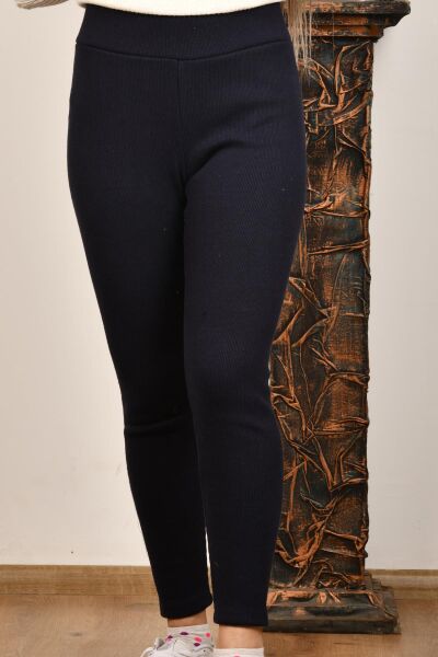 Hnc&Donna 69-6234 Lacivert  Kadın Beli Lastikli Tayt