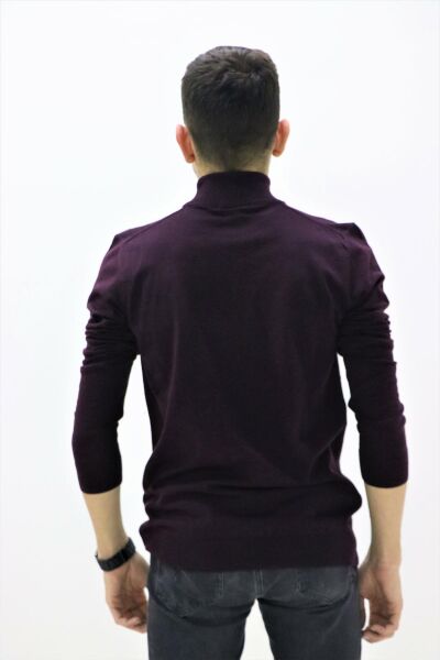 Lufian 112090102 Erkek Bordo Baıkçı Yaka Kazak