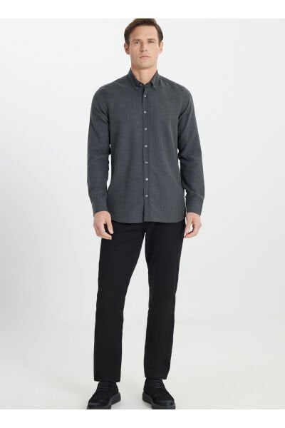 Altınyıldız ACE202510303 Antrasit Erkek Silim Fİt Par Dy Coul Gömlek