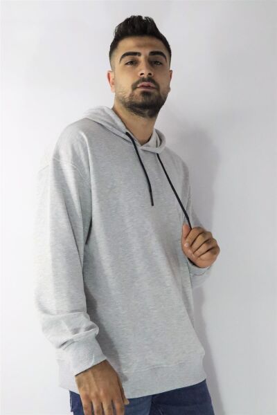 Cazador 22KCEEO05047 Erkek Gri Kapüşonlu Sweat