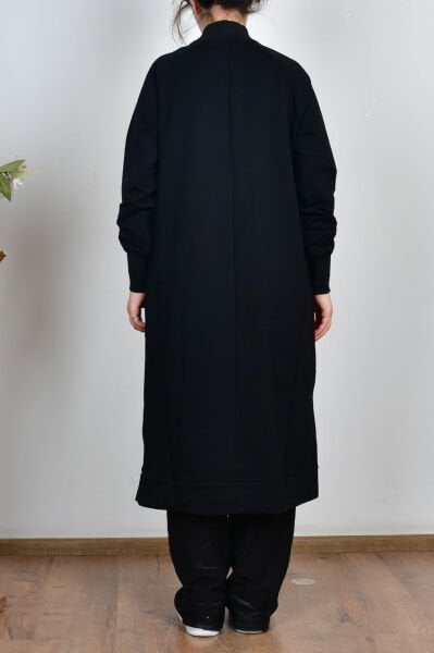 Allday B50294A0 Siyah Kadın Nakışlı Uzun Tunik