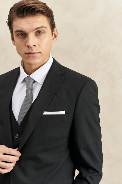 Altınyıldız 4a3110000001 Taylor/Trent Siyah Yelekli Erkek Takım Elbise