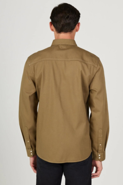 Lee L232380308 Haki Çıtçıtlı Erkek Gömlek