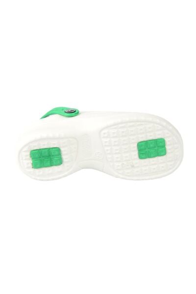 Akınalbella E088.Z.000 Beyaz Yeşil Kadın Medikal Terlik