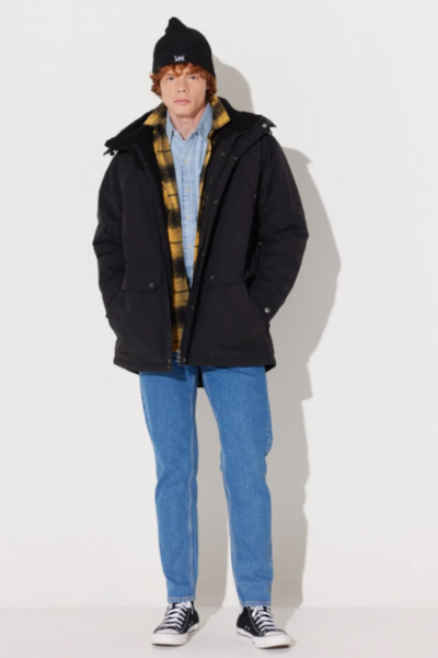 Lee L232220001 Outwear Siyah Erkek Mont