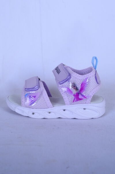 Ayakmod 018129 B Lila Işıklı Kız Çocucğu Sandalet