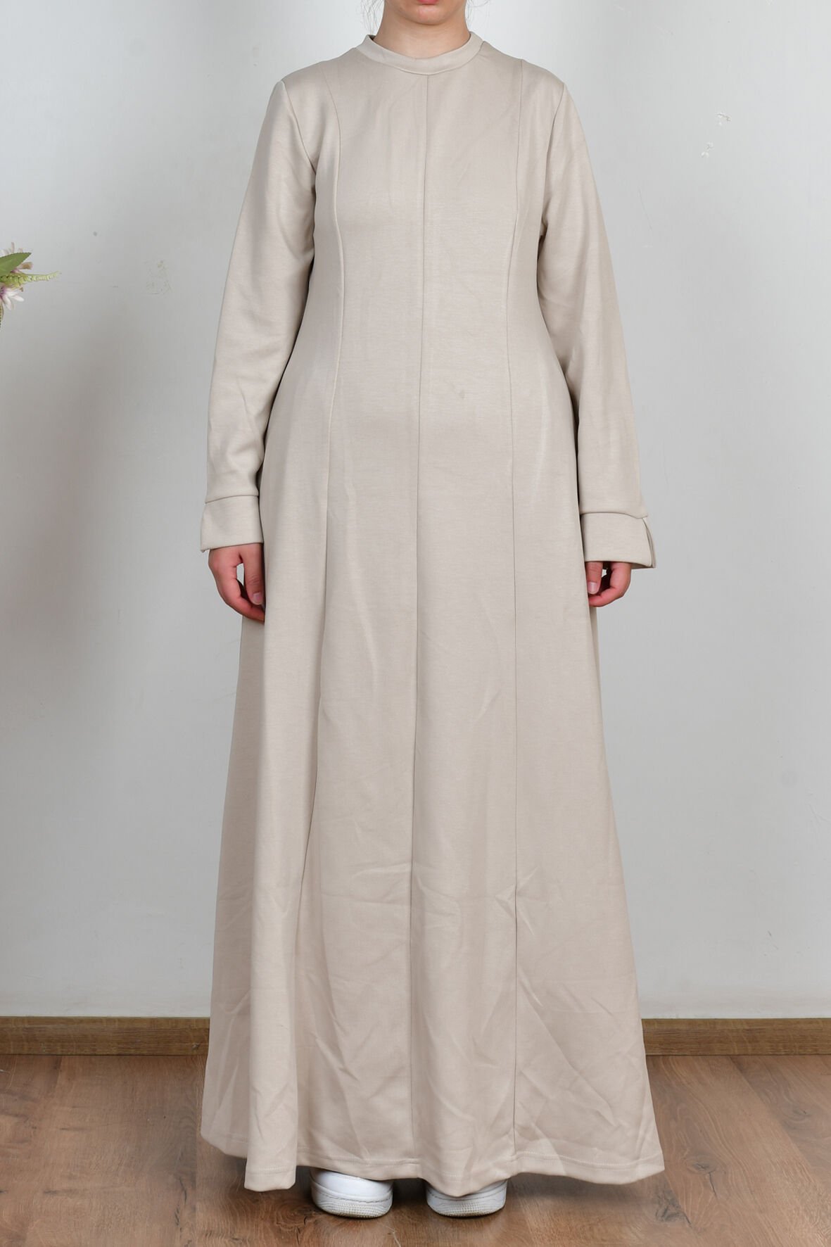 Allday B60192A0 Taş Kadın Yumuşak Dokulu Parçalı Elbise